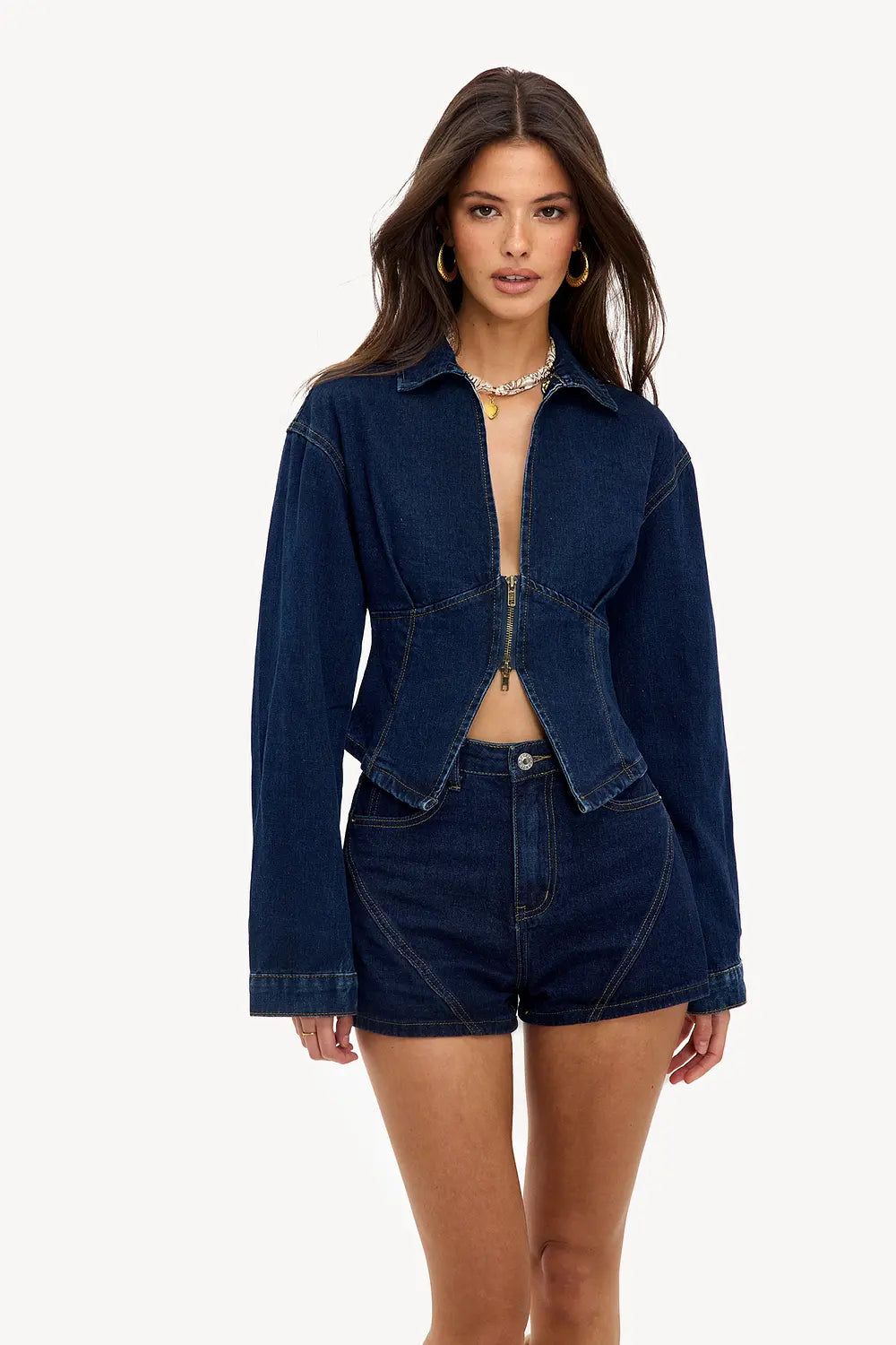Chantalle Donker blauw jacket